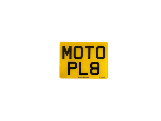 Premium Printed Motorbike 9 X 7 Number Plate