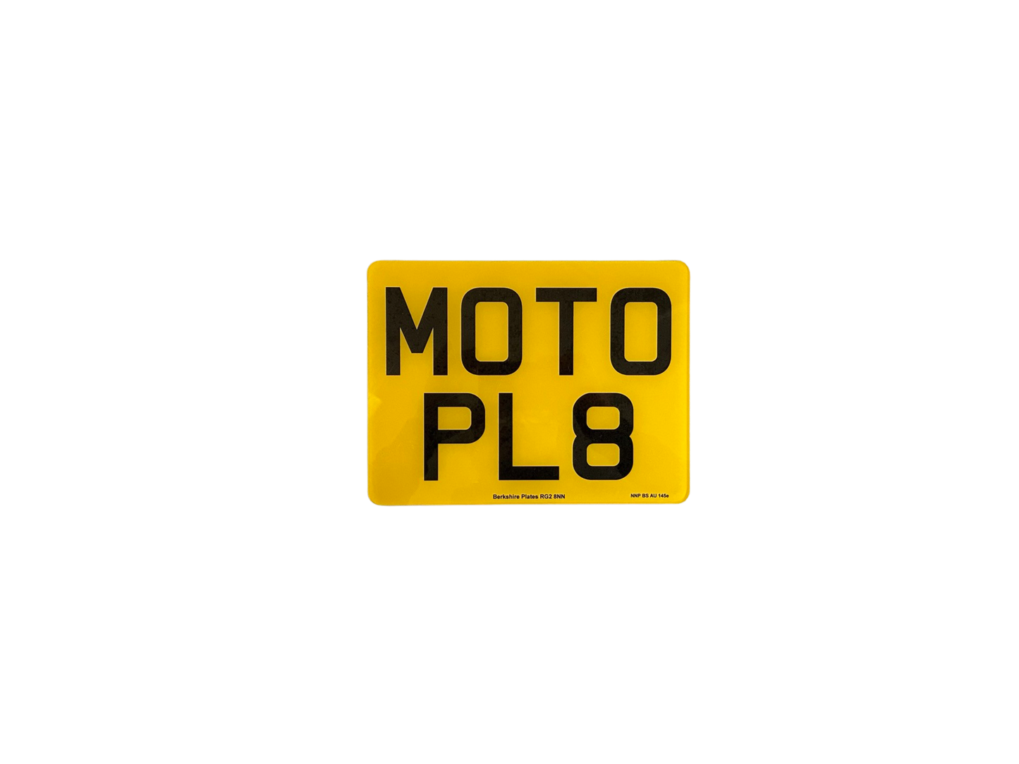 Premium Printed Motorbike 9 X 7 Number Plate