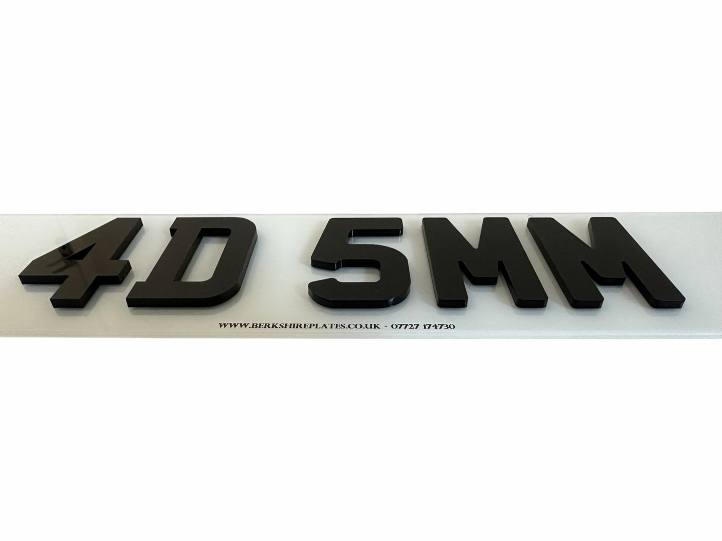 Premium 4D Acrylic (5MM) Number Plates