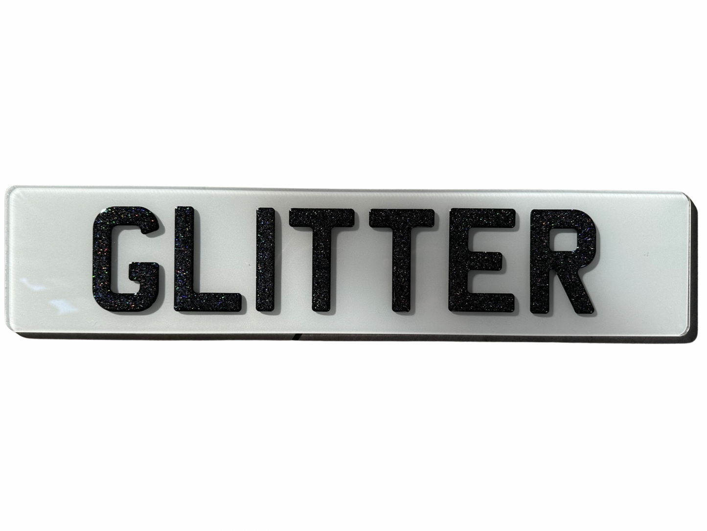 Premium Glitter Number Plates