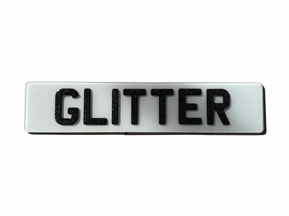 Premium Glitter Number Plates