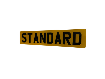 Premium Printed Number Plate (Single Plate)